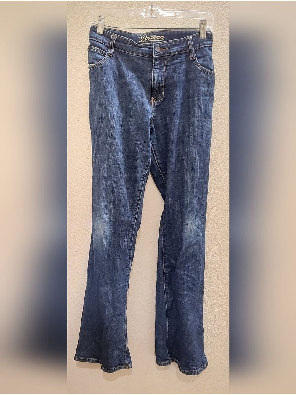 Old Navy Women's Straight-Leg Jeans in Blue Wash
